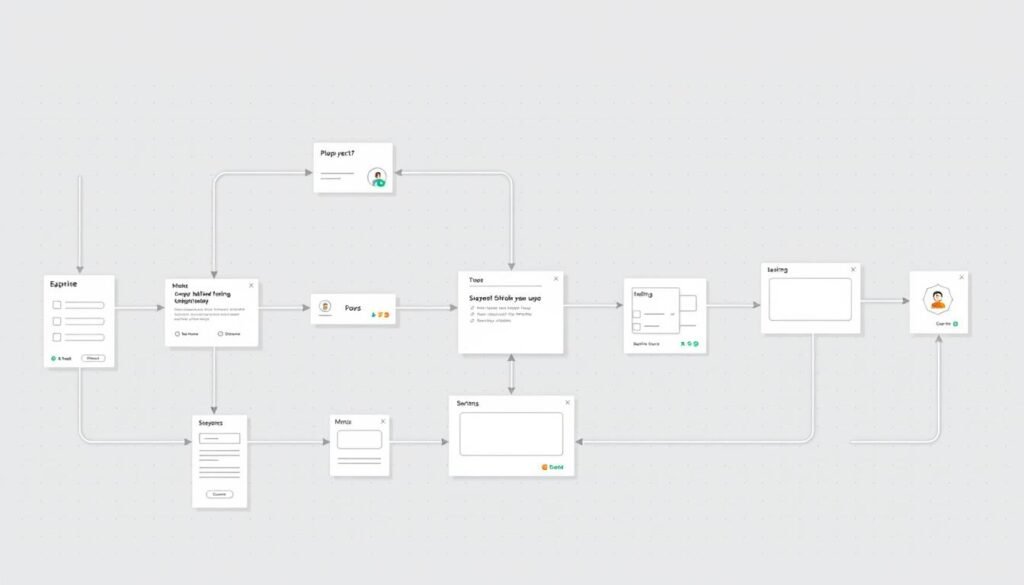 map the user flow