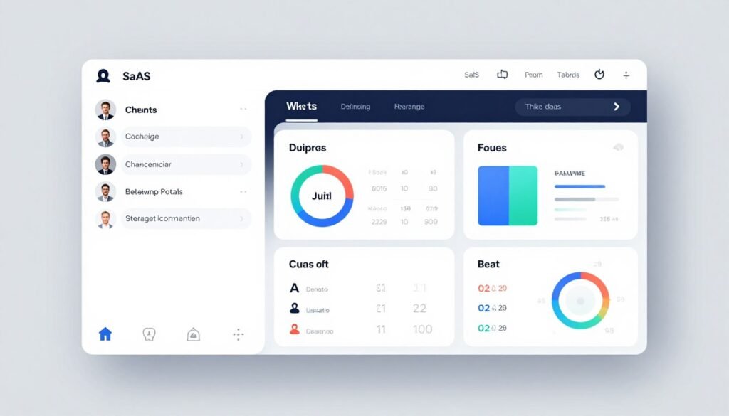 A split-screen view showing a text-based chat interface on the left and a beautiful, modern SaaS dashboard being generated on the right, clean minimalist aesthetic, high-tech interface design. A split-screen view showing a text-based chat interface on the left and a beautiful, modern SaaS dashboard being generated on the right, clean minimalist aesthetic, high-tech interface design.